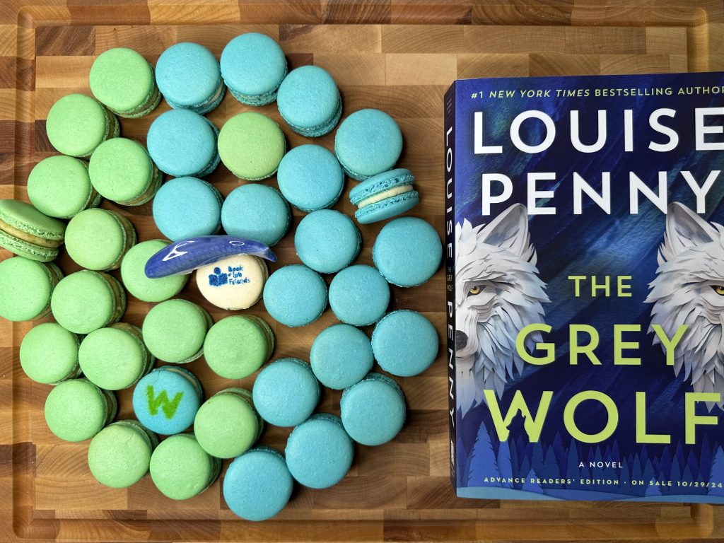 The Grey Wolf Action Quebec Bleu Macarons by Book Club Friends
