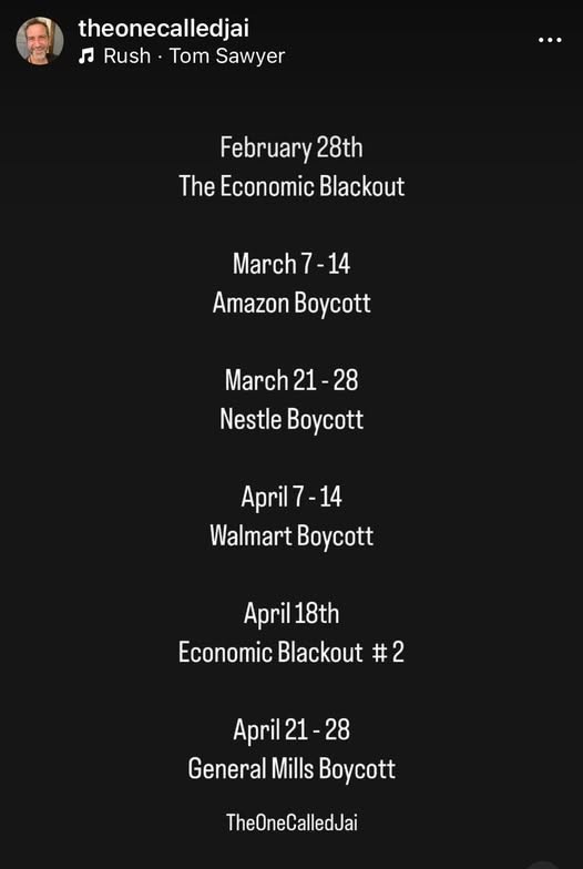 additional economic blackouts